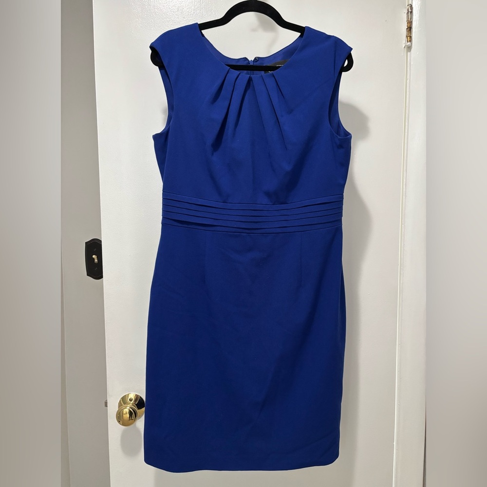 Chelsea Rose Elegant Blue Sleeveless Midi Dress Size 10
